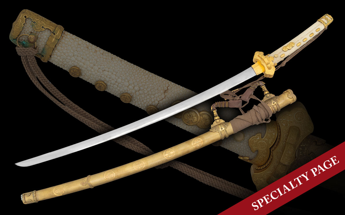 STRIKING PHOENIX HILTED TACHI COURT SWORD | Poulin's Antiques and