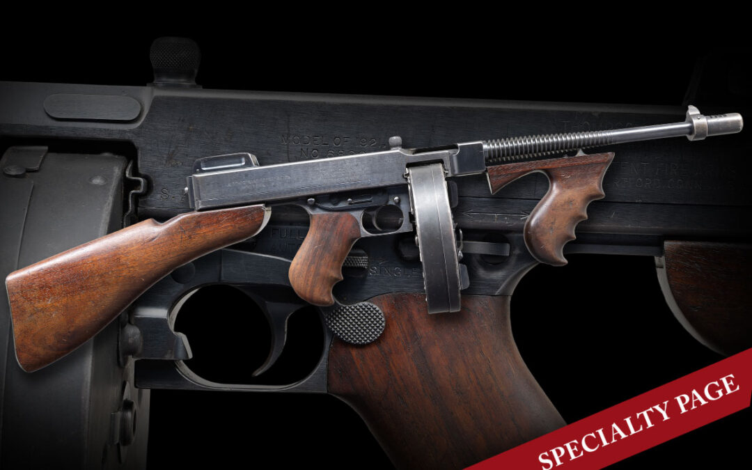 FULLY TRANSFERABLE C&R S.F.P.D. COLT MODEL 1921AC THOMPSON SUBMACHINE GUN
