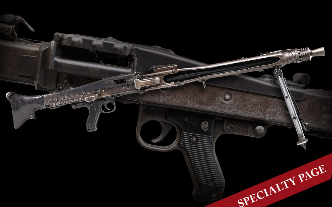 FULLY TRANSFERABLE RARE FIRST YEAR MG-42 MACHINE GUN WITH SLAB SIDE CHARGING HANDLE