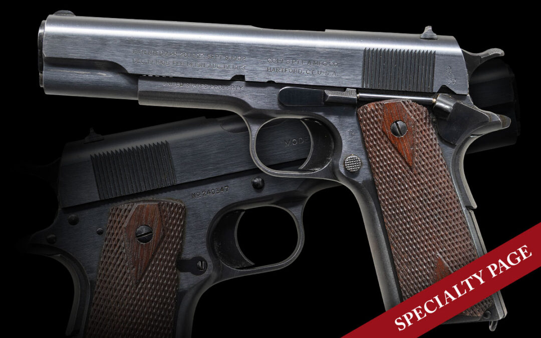REMARKABLE, FEB. 1918 COLT 1911 U.S. ARMY SEMI AUTO PISTOL