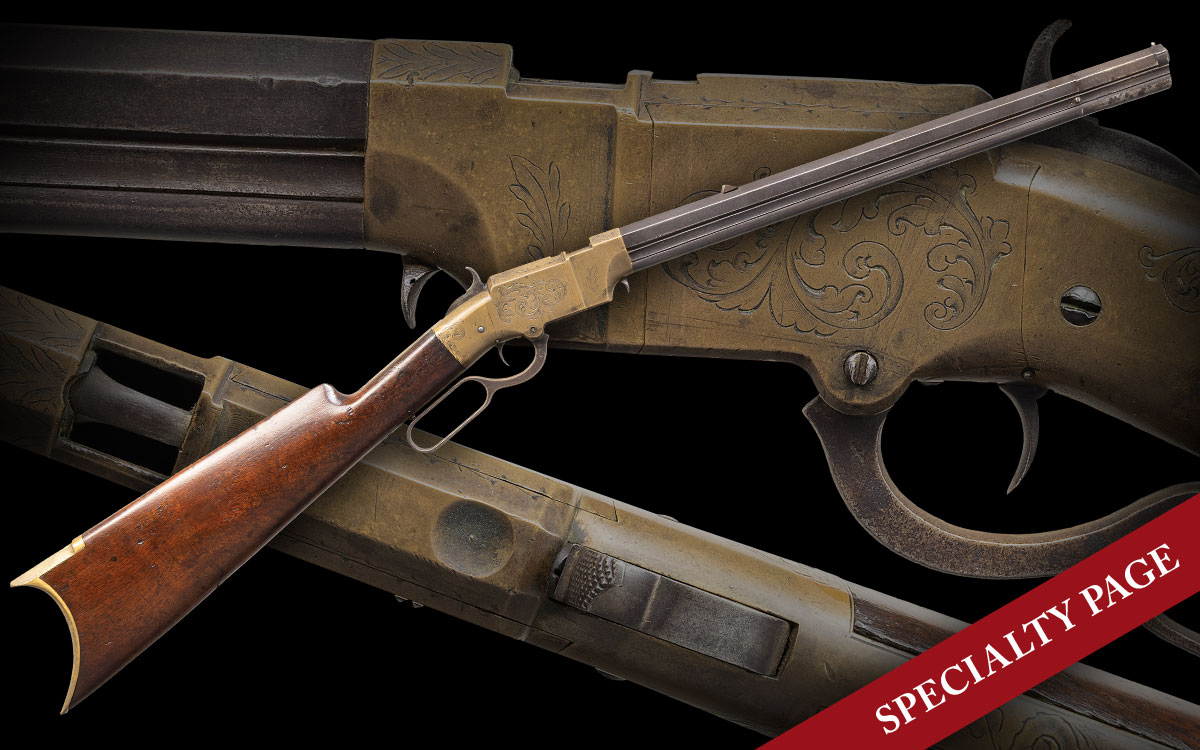 ATTRACTIVE FACTORY ENGRAVED NEW HAVEN ARMS VOLCANIC CARBINE