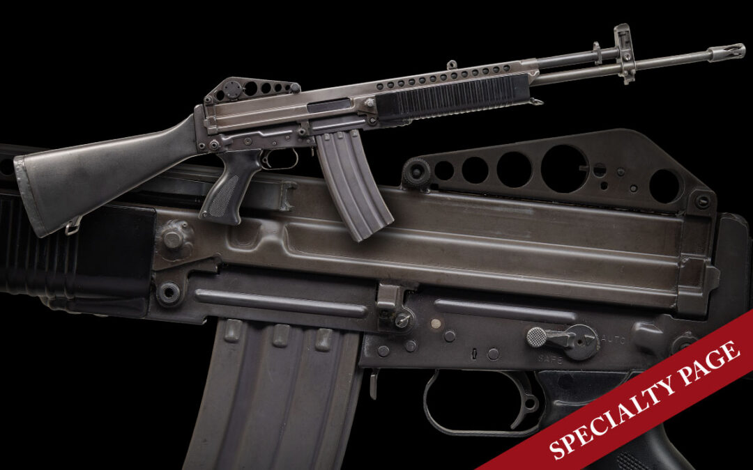 EXTREMELY RARE, FULLY TRANSFERABLE MARINE CORPS CADILLAC GAGE STONER 63 MACHINE GUN