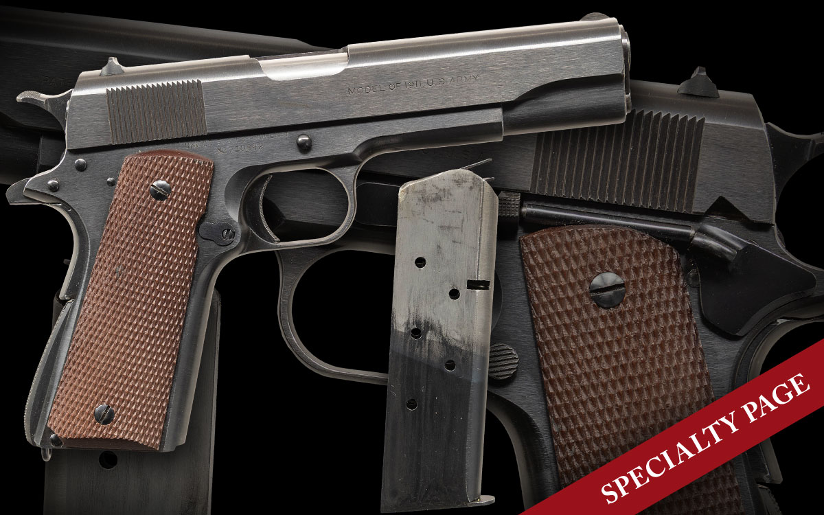 FIRST CONTRACT COLT U.S. M1911A1 SEMI AUTO PISTOL
