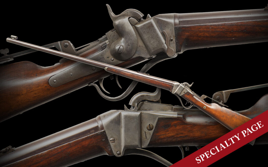 FINE, ORIGINAL SHARPS MODEL 1853 SLANT BREECH SPORTING RIFLE