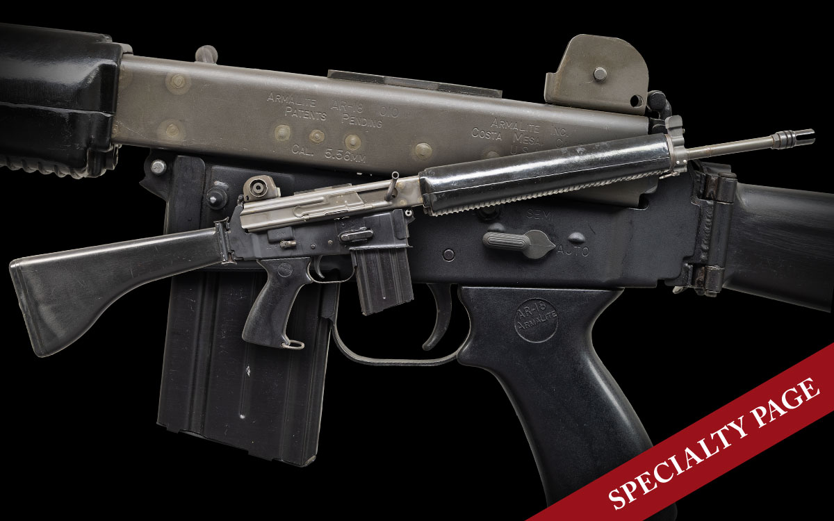 FULLY TRANSFERABLE, VERY EARLY, C&R ARMALITE AR-18 COSTA MESA SELECT-FIRE RIFLE IN EXCELENT CONDITION