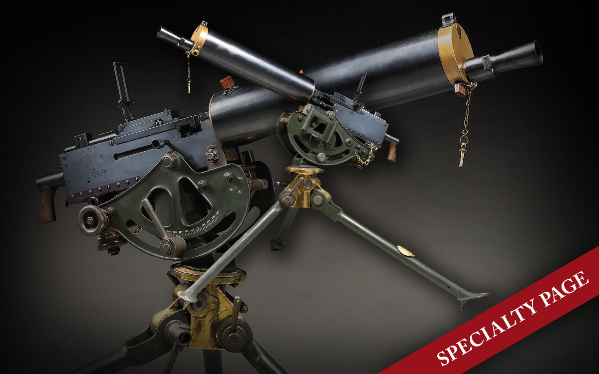 FULLY TRANSFERABLE, DISPLAY READY COLT 1928 MODEL 1937 GROUP INDUSTRIES WATER COOLED MACHINE GUN ON 1917A1 TRIPOD