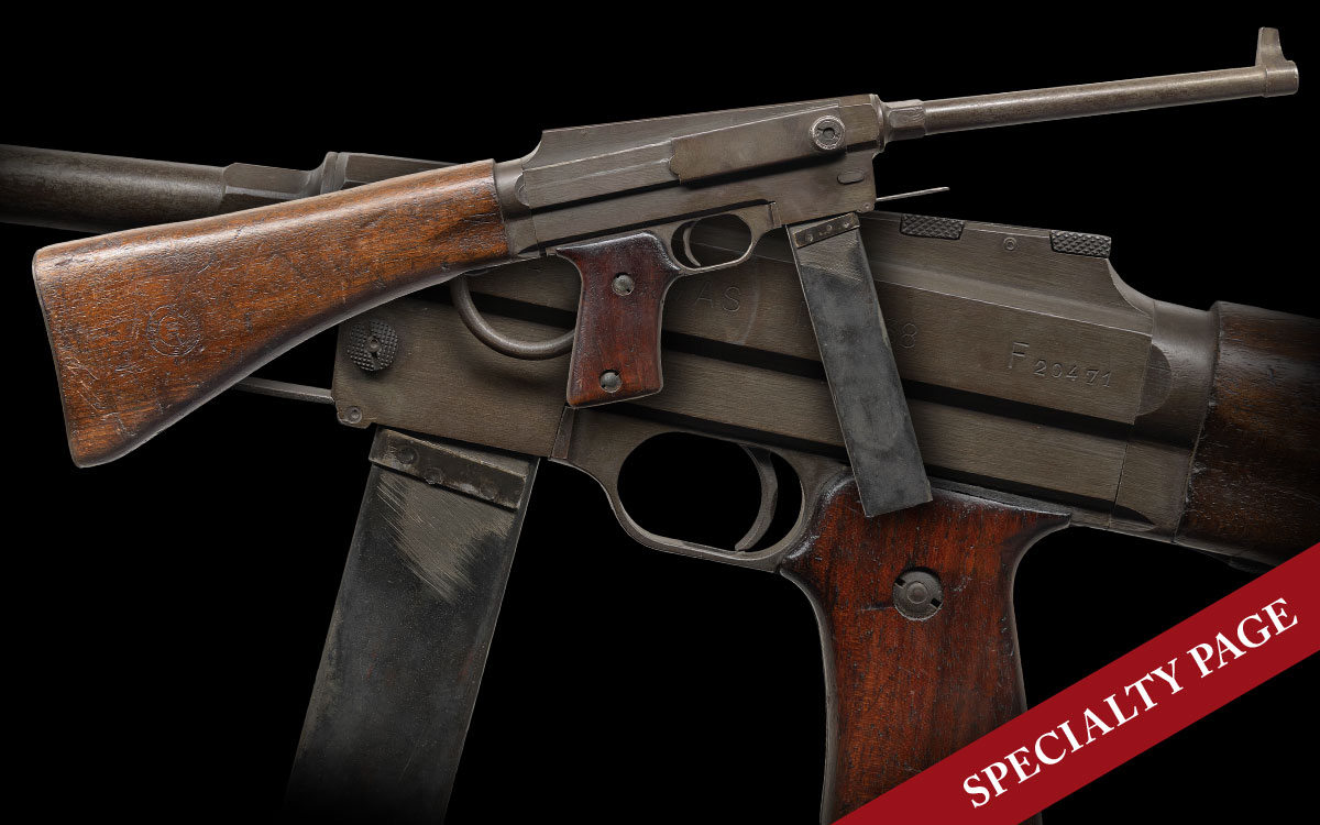 SCARCE WW2 FRENCH MAS-38 SUBMACHINE GUN