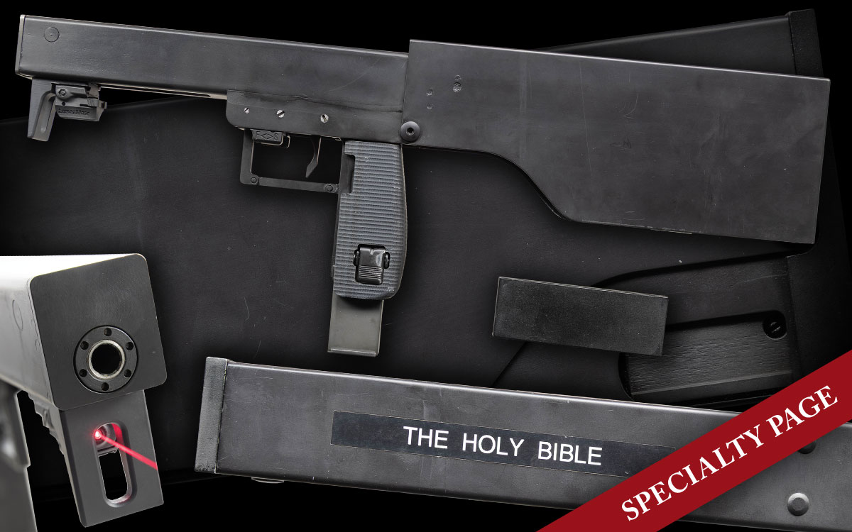 FULLY TRANSFERABLE, PEARL MANUFACTURING UC 9MM FOLDING SUBMACHINE GUN