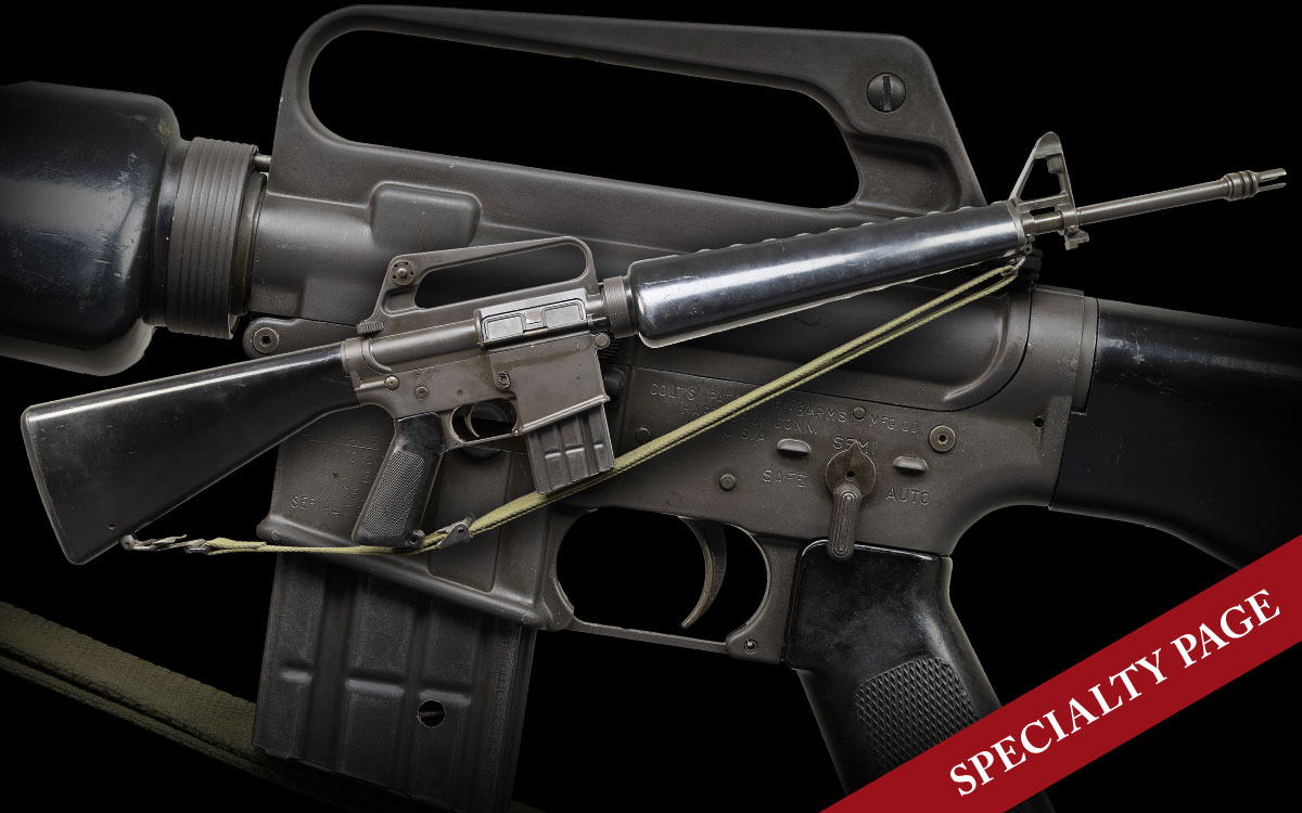 FULLY TRANSFERABLE, FIRST RUN COLT ARMALITE AR15 MODEL 01 WITH 3 DIGIT SERIAL NUMBER. THE ORIGINAL M16