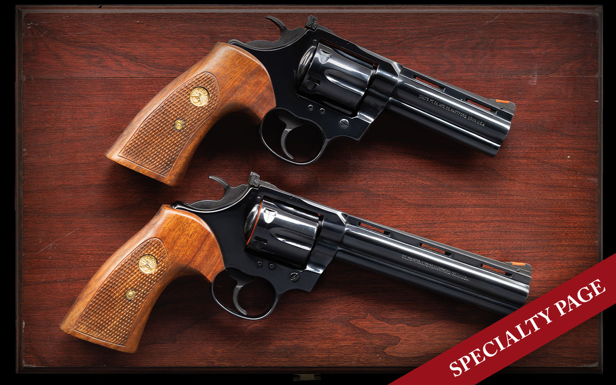 RARE CONSECUTIVE NUMBERED CASED PRESENTATION SET OF COLT BOA DA REVOLVERS