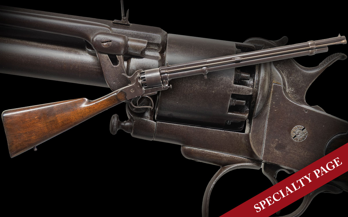 RARE CONFEDERATE LEMAT PERCUSSION CARBINE
