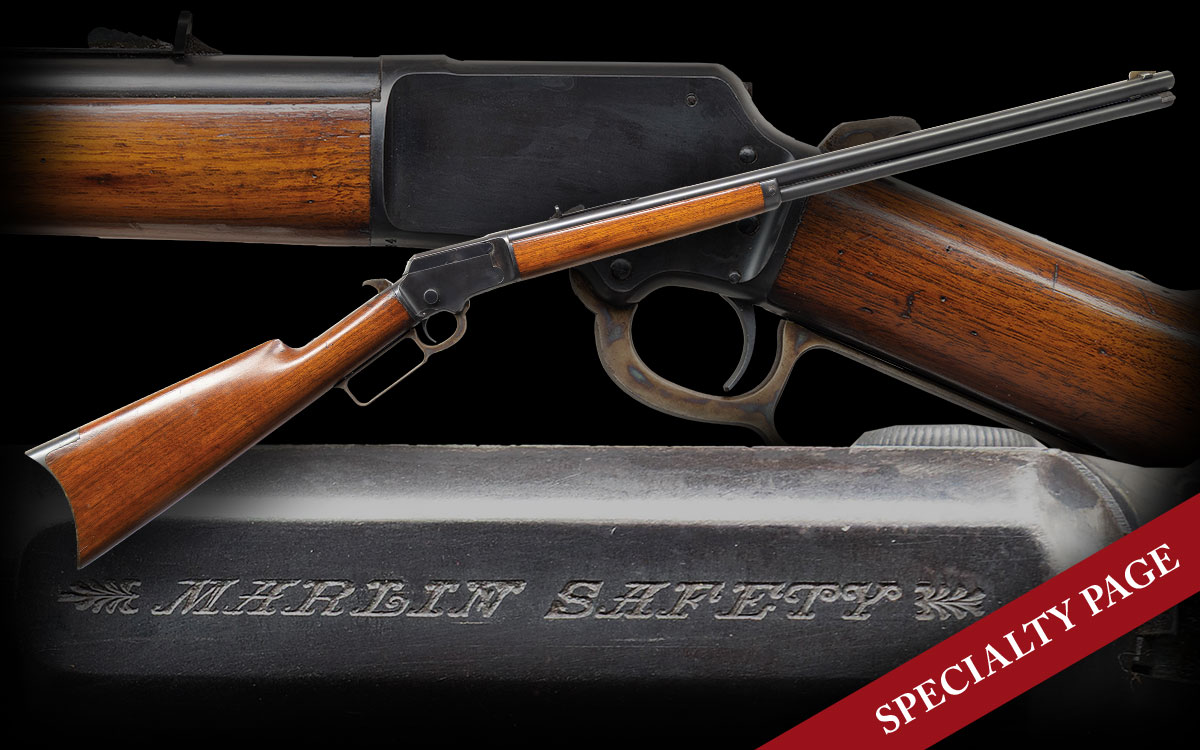 VERY FINE ANTIQUE MARLIN 1891 SECOND VARIATION LEVER ACTION RIFLE
