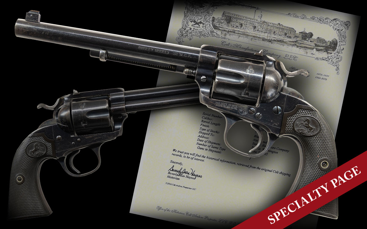 LETTERED COLT BISLEY FLATTOP TARGET REVOLVER