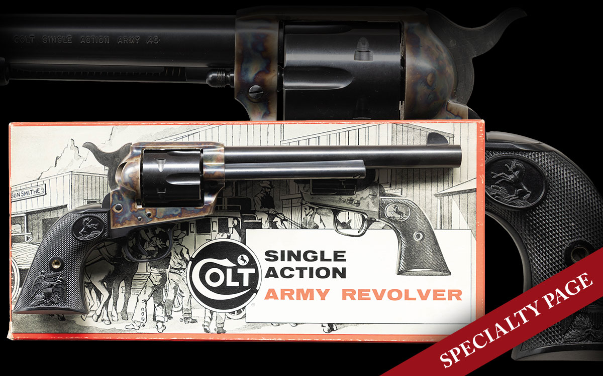 LIKE NEW 2ND GENERATION COLT SINGLE ACTION ARMY WITH ORIGINAL STAGECOACH FACTORY BOX