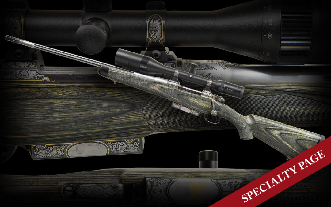 OVER THE TOP DAKOTA 76 BY JOHN BOLLIGER LEFT HAND LONG RANGE BOLT ACTION RIFLE WITH SCOPE