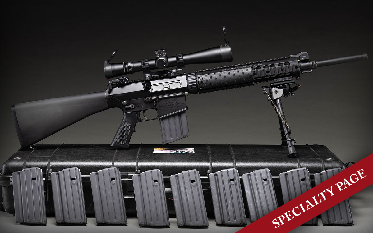 EXTREMELY DESIRABLE KNIGHT’s MANUFACTURING CO MK11 MOD 0 SNIPER RIFLE WITH ORIGINAL DEPLOYMENT CASE & ACCESSORIES