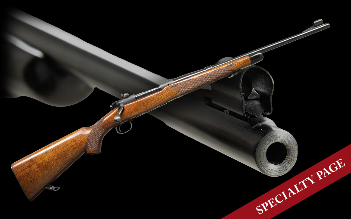 ASTONISHINGLY RARE WINCHESTER MODEL 70 PRE-64 SUPER GRADE BOLT ACTION CARBINE CHAMBERED IN DESIREABLE 300 SAVAGE
