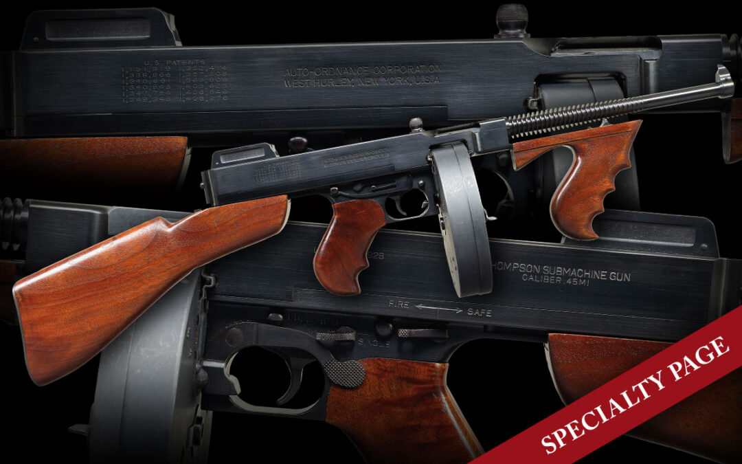 BEAUTIFUL PAUL KROGH UPGRADED AUTO-ORDNANCE MODEL1928 THOMPSON SUBMACHINE GUN WITH CASE & DRUMS
