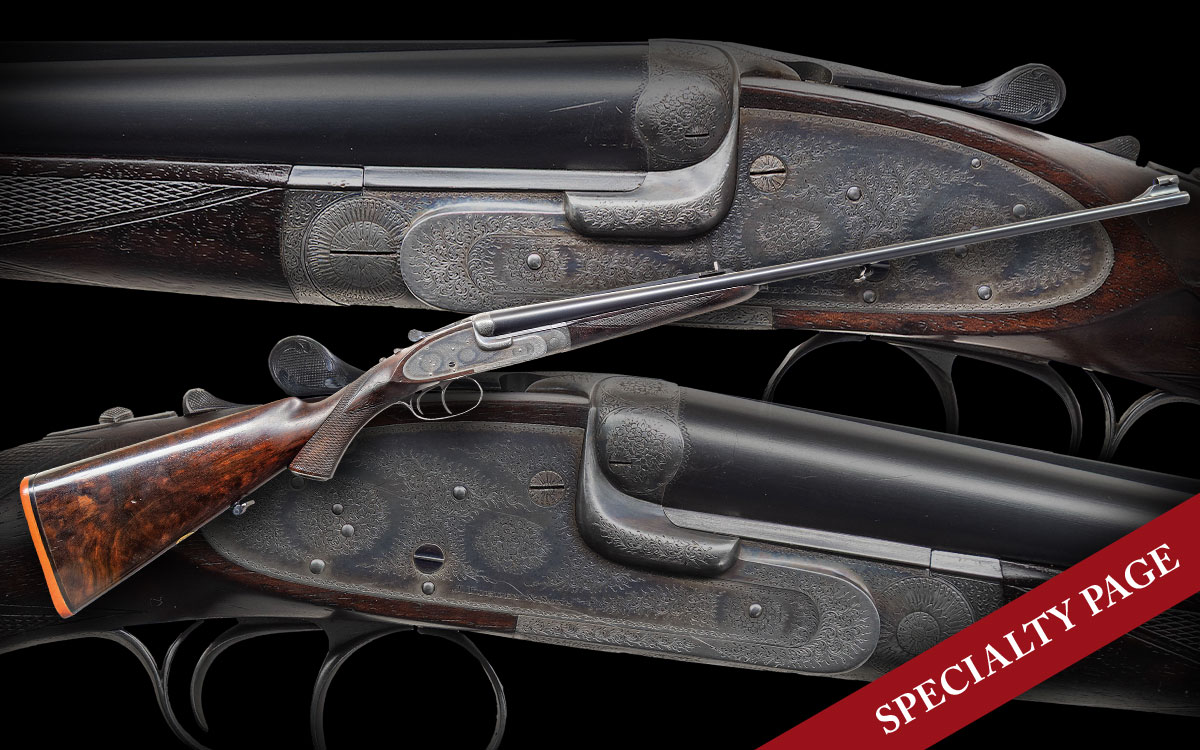 JAMES PURDEY NO. 25036 A RARE 30 PURDEY DOUBLE EJECTOR RIFLE (7 FOUND IN RECORDS) WITH REINFORCED FRAME CASE, ACCESSORIES & FACTORY LETTER