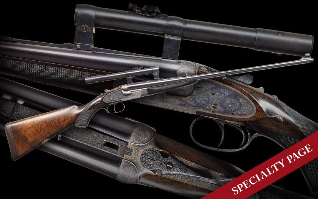 JAMES PURDEY NO. 25145. A .369 PURDEY  (28 FOUND IN RECORDS) REINFORCED FRAME TOP LEVER SIDELOCK EJECTOR DOUBLE RIFLE WITH ORIGINAL SCOPE, CASE, ACCESSORIES & FACTORY LETTER. OWNED BY A MAHARAJAH
