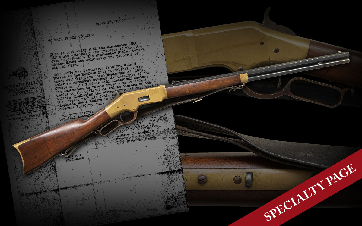 WINCHESTER 1866 LEVER ACTION RIFLE DOCUMENTED FROM THE JOHN OLIN COLLECTION
