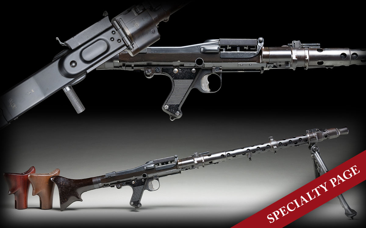 FULLY TRANSFERABLE GERMAN WWII, 1942 DATED WAFFENWERKE MG34 MACHINE GUN