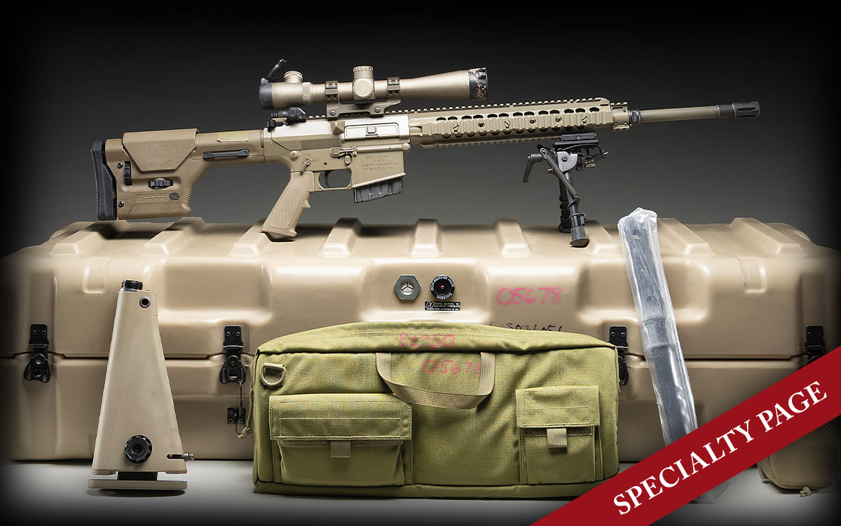 RARE USAF ISSUE KAC M110 SEMI AUTO SNIPER RIFLE W/ INTERESTING FOIA LETTER