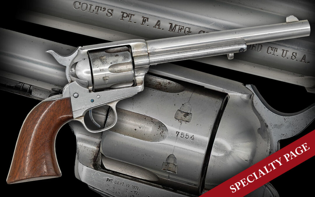 VERY RARE NETTLETON INSPECTED FACTORY NICKEL COLT U.S. CAVALRY SAA REVOLVER