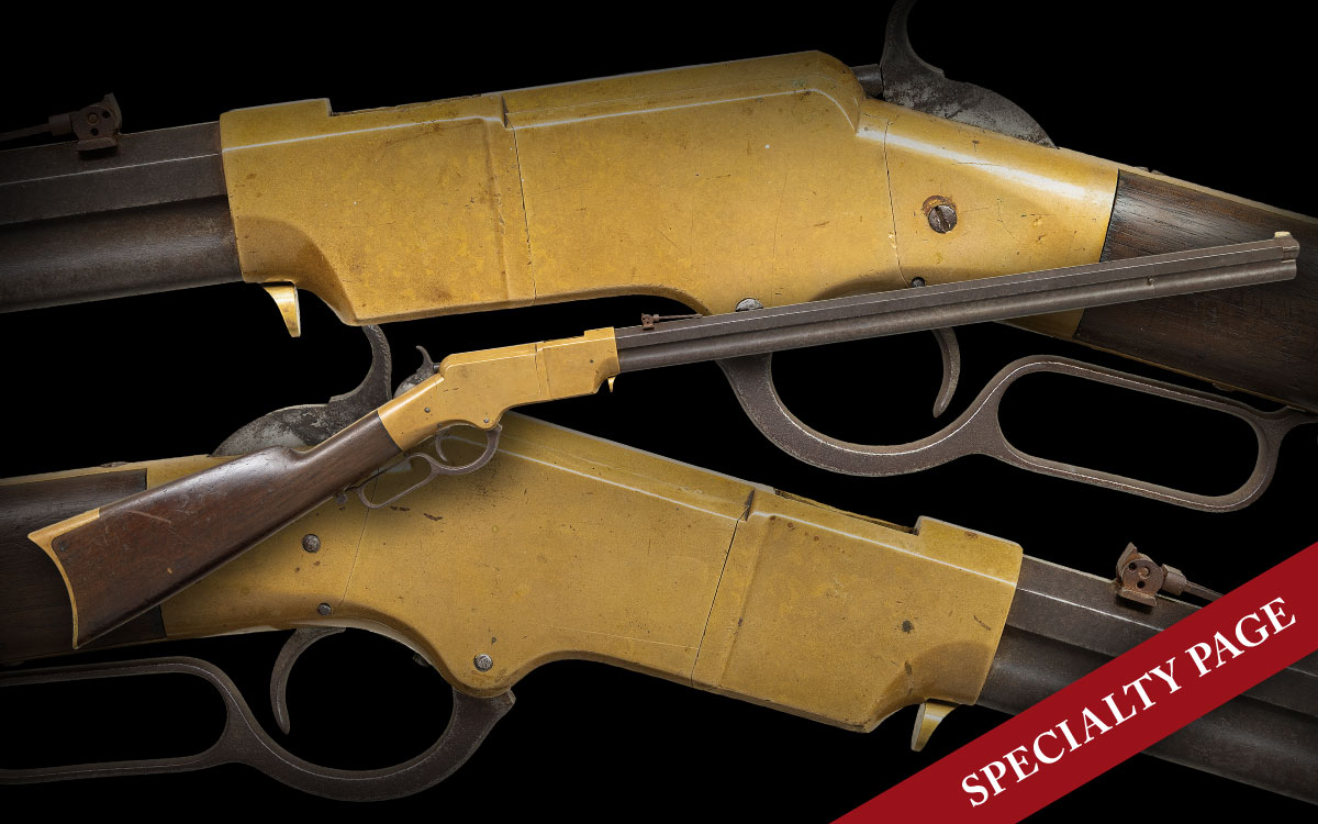 GOOD LATE HENRY 1860 MODEL LEVER ACTION RIFLE
