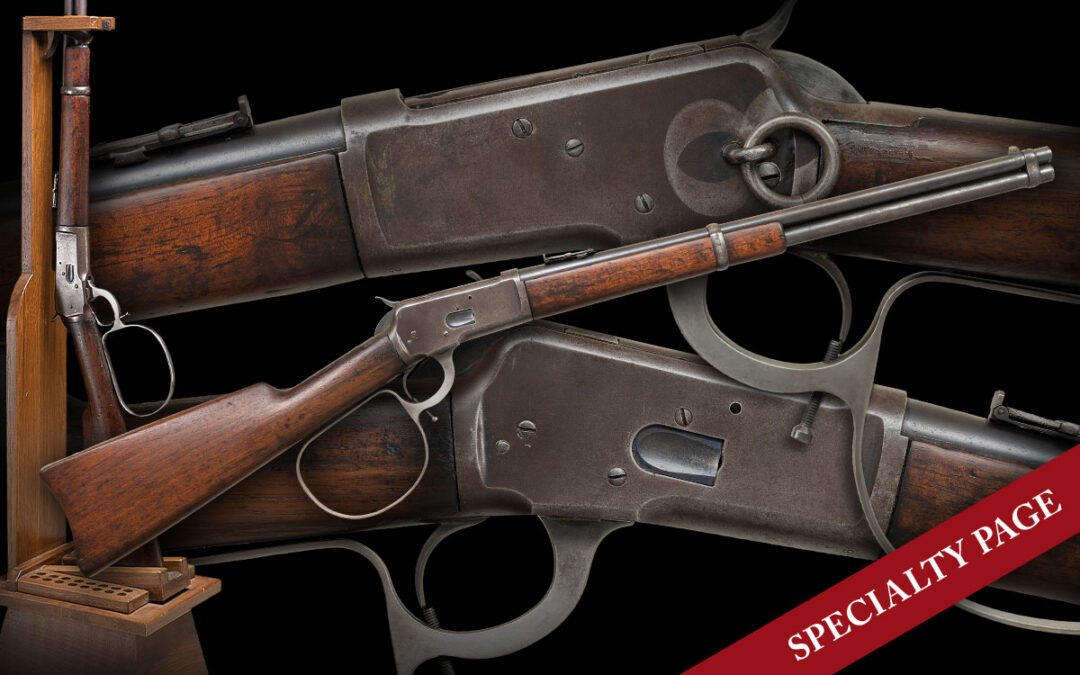 MIKE DIMUZIO CUSTOM ORIGINAL SERIES WINCHESTER MODEL 1892 “RIFLEMAN’S RIFLE” WITH ORIGINAL CASE & STAND