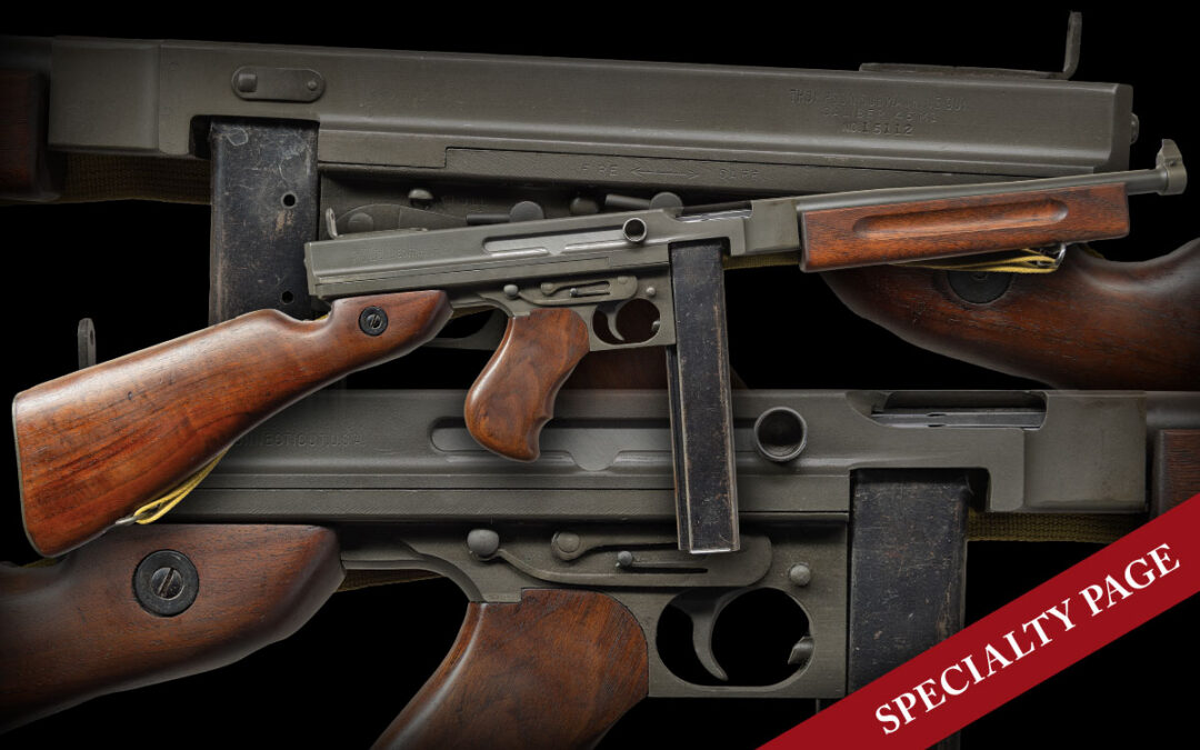 DESIRABLE SAVAGE M1 THOMPSON SUBMACHINE GUN WITH ACCESSORIES