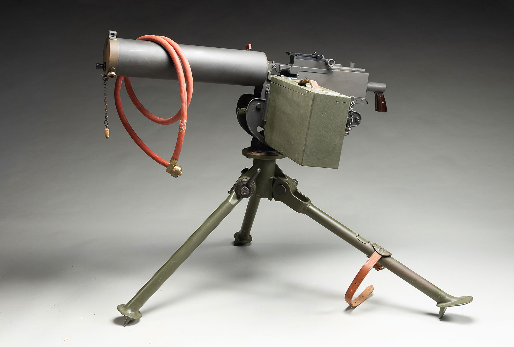 ATTRACTIVE, DLO SIDEPLATE BROWNING MODEL 1917A1 WATER-COOLED