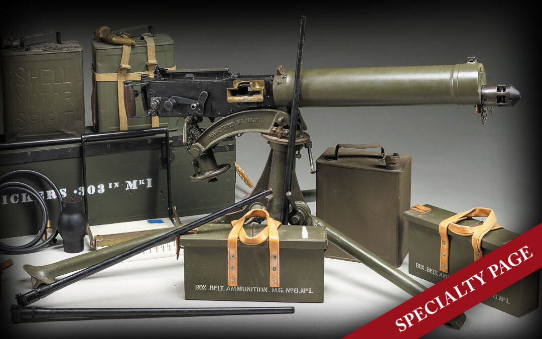 WELL ACCESSORIZED WILSON ARMS REGISTERED VICKERS MK. I WATER-COOLED MACHINE GUN