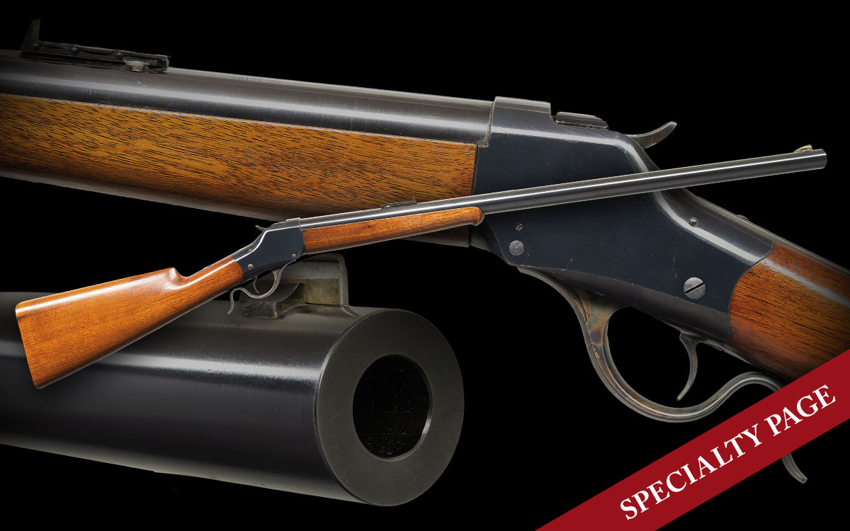 ROBUST & DARN COOL .577 EXPRESS WINCHESTER THICK SIDE HIGH WALL SINGLE SHOT SPORTING RIFLE (11 FOUND IN RECORDS)