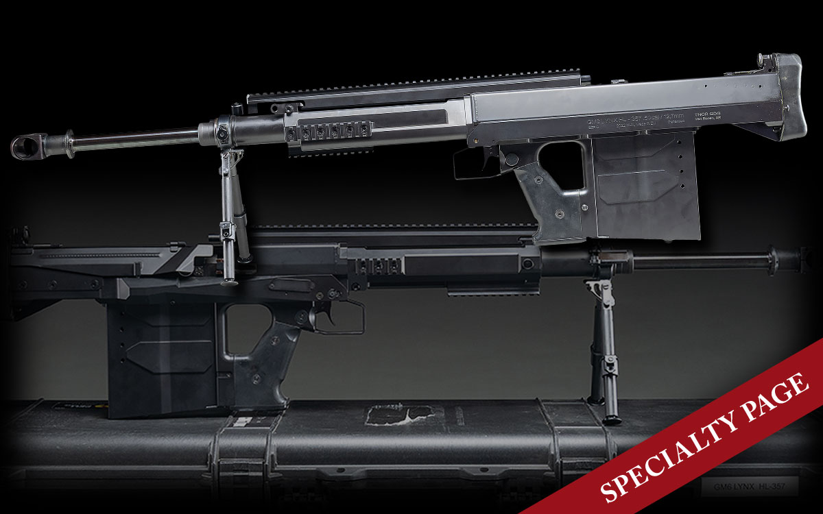 EXCEEDINGLY SCARCE & FINE, HUNGARIAN GM6 LYNX SEMI-AUTOMATIC ANTI-MATERIAL BULLPUP RIFLE WITH CASE
