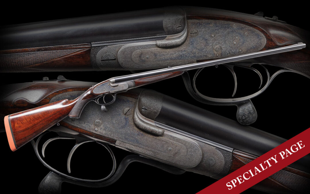JAMES PURDEY NO. 17438 A .400/.360 PURDEY (23 FOUND IN RECORDS) REINFORCED FRAME SIDELOCK SNAP UNDER LEVER DOUBLE RIFLE & FACTORY LETTER